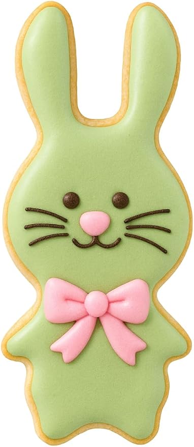 Woodland Bunny Cookie Cutter with Easy Push Design