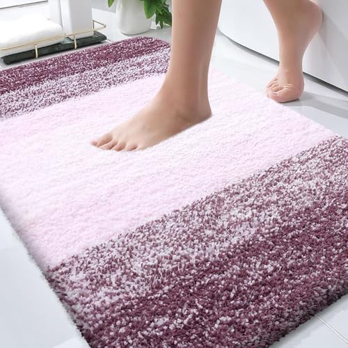 OLANLY Bathroom Rugs Mat 30x20, Extra Soft Absorbent Microfiber Bath Rugs