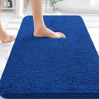 OLANLY Bathroom Rugs 35x24, Extra Soft Absorbent Chenille Bath Rugs