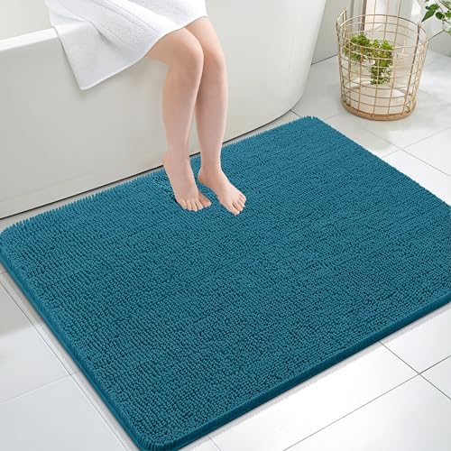 OLANLY Large Bathroom Rugs 40x32, Extra Soft Absorbent Chenille Bath Rugs
