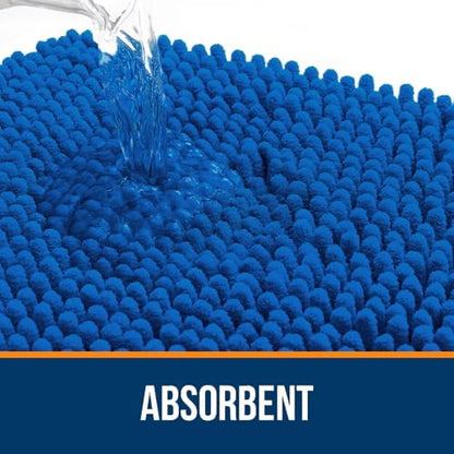 OLANLY Large Bathroom Rugs 47x32, Extra Soft Absorbent Chenille Bath Rugs