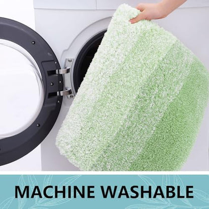 Arotive Microfiber Bathroom Rugs, Shaggy Soft Absorbent Bath Rug, 36x24