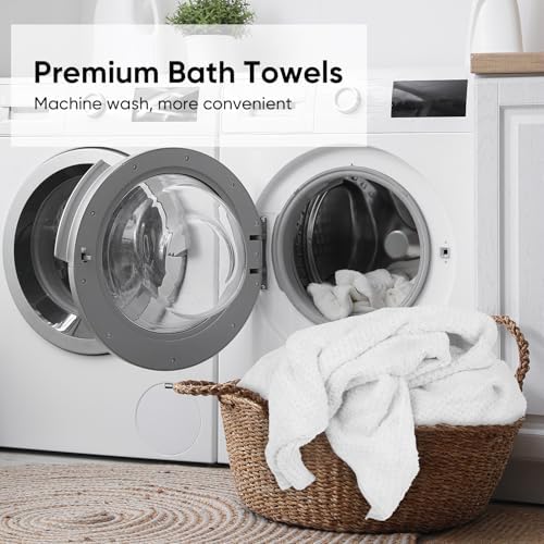 HOMEXCEL 6PK Bath Towel Set, 24x48 in, Absorbent&Quick Dry Towels for Hotel