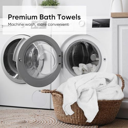 HOMEXCEL 6PK Bath Towel Set, 24x48 in, Absorbent&Quick Dry Towels for Hotel