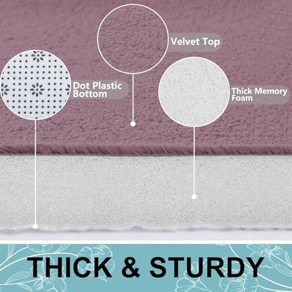 Smiry Memory Foam Bath Mat 36x24, Extra Soft and Absorbent Bathroom Rugs