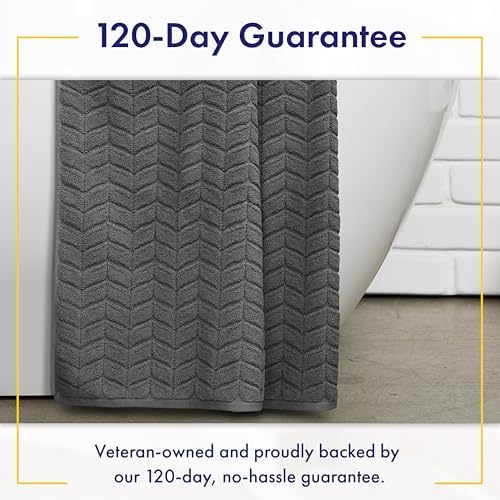 Alusa Home Ultra Soft & Stylish 700 GSM Luxury Bath Sheets | Pack of 2 | Extra Large 35x70 Inches | 100% Zero-Twist, Long-Staple Cotton | Remarkably Absorbent (Granite Grey)