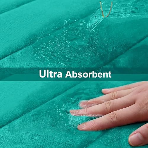 Buganda Memory Foam Bath Mat 60 x 24, Ultra Soft Absorbent Bathroom Rugs