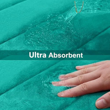 Buganda Memory Foam Bath Mat 60 x 24, Ultra Soft Absorbent Bathroom Rugs