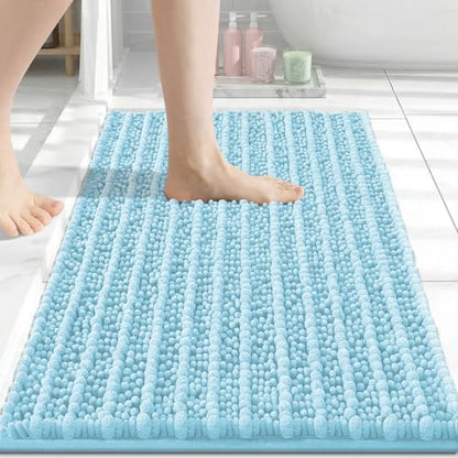 Arotive Bathroom Rugs Mat 24x16, Soft Absorbent Chenille Shaggy Bath Mat