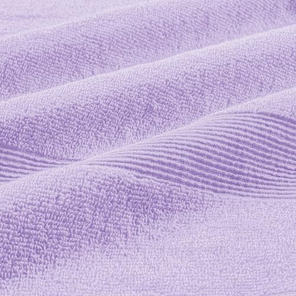 Belizzi Home 8 Piece Towel Set 100% Ring Spun Cotton, 2 Bath Towels 27x54, 2 Hand Towels 16x28 and 4 Washcloths 13x13 - Ultra Soft Highly Absorbent Machine Washable Hotel Spa Quality - Purple