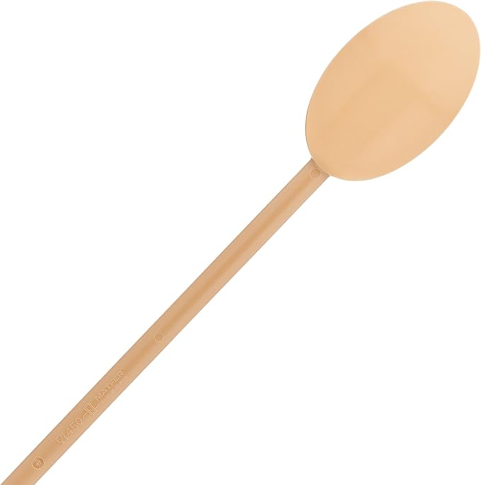 Matfer Bourgeat Exoglass® High Temperature Cooking Spoon, Tan, 17 3/4"