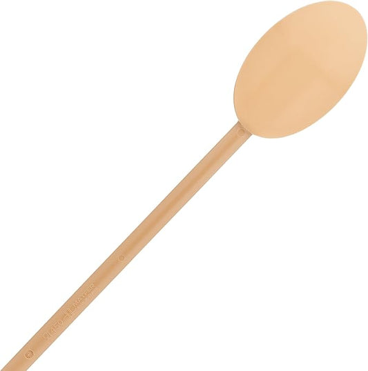 Matfer Bourgeat Exoglass® High Temperature Cooking Spoon, Tan, 17 3/4"