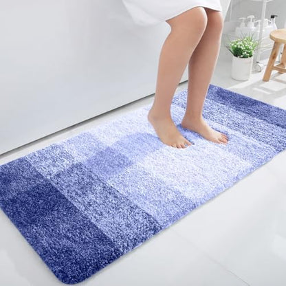 OLANLY Bathroom Runner Rug 45x27, Extra Soft Absorbent Microfiber Bath Rugs