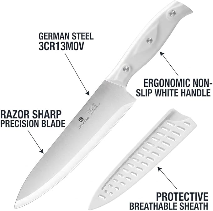 3PCS Chef Knife, Ultra Sharp Kitchen Knife, High Carbon Stainless Steel Chef knife set