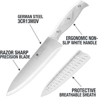 3PCS Chef Knife, Ultra Sharp Kitchen Knife, High Carbon Stainless Steel Chef knife set