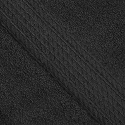 Superior Egyptian Cotton Plush & Absorbent, Face Towel Set of 6, Black