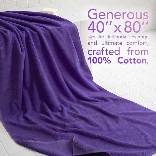 American Soft Linen 100% Cotton Luxury Turkish Towels, 40x80 XL Bath Sheet