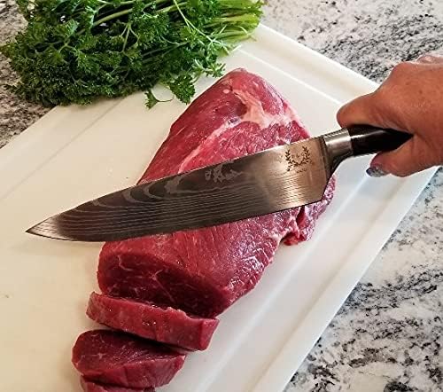 D & G SALES, LLC 8 Piece Kitchen Chef Knife Set - High Carbon Stainless Steel