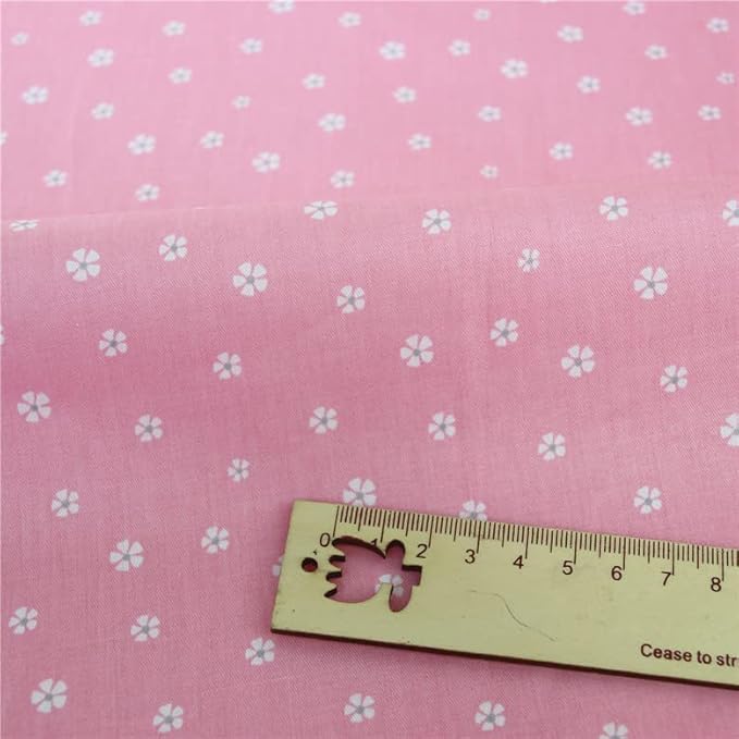 7 pcs 20" x 20" Cotton Fabric DIY Making Supplies Quilting Patchwork Fabric Fat Quarter Bundles DIY for Quilting Cotton Patchwork Cushions (Peony, 20" x 20")