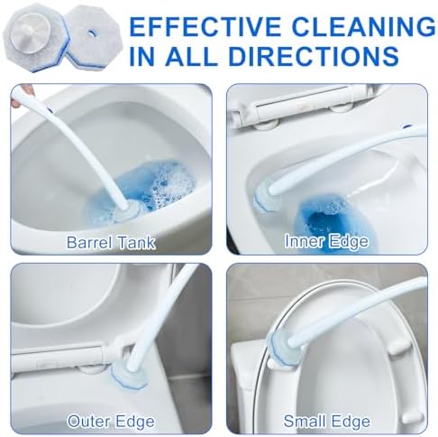 120 Count Toilet Brush Head Refills for Clorox Toilet Cleaning System
