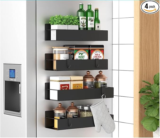 4 pack magnetic spice rack - Strong magnets