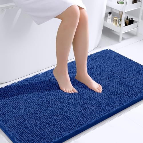 OLANLY Bathroom Runner Rugs 44x24, Extra Soft Absorbent Chenille Bath Rugs