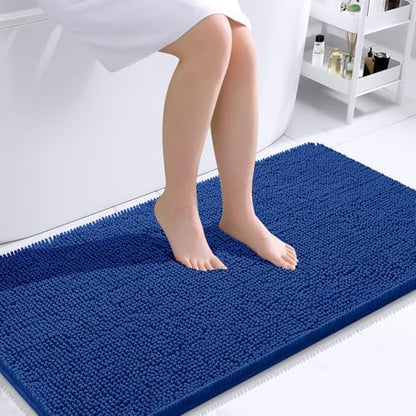 OLANLY Bathroom Runner Rugs 44x24, Extra Soft Absorbent Chenille Bath Rugs