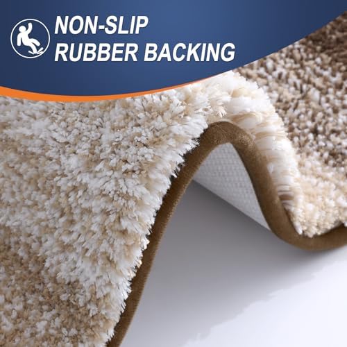 OLANLY Bathroom Runner Rug 47x17, Extra Soft Absorbent Microfiber Bath Rugs