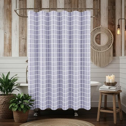 Fabric Shower Curtains for Bathroom-Cloth Modern Farmhouse Shower Curtain