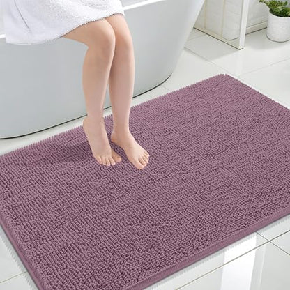 OLANLY Large Bathroom Rugs 47x32, Extra Soft Absorbent Chenille Bath Rugs