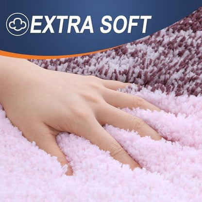 OLANLY Bathroom Rugs Mat 34x21, Extra Soft Absorbent Microfiber Bath Rugs