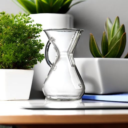 Chemex Pour-Over Glass Coffeemaker - Glass Handle Series - 8-Cup - Exclusive Packaging