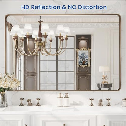 WEER Bronze Bathroom Vanity Mirror 48X32 Inch
