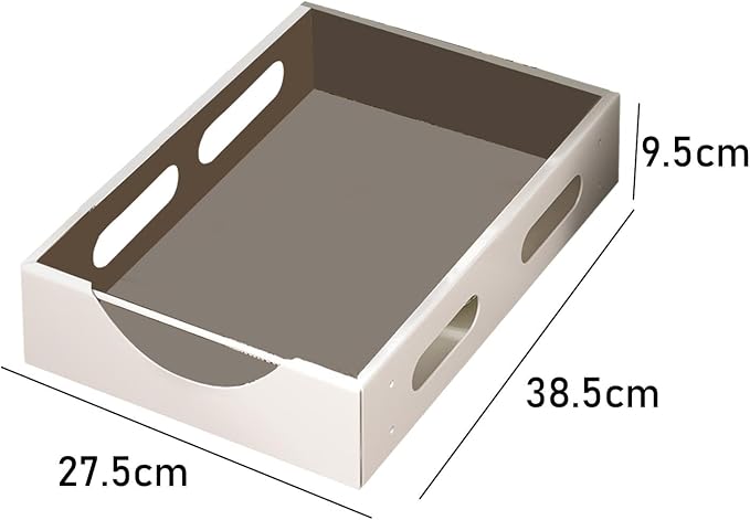 Pull Out Cabinet Organizer - Smoothly Sliding Drawers for Cabinet Carbon Steel Sturdy Slide Out Drawers for Kitchen Cabinet, Pantry, Bathroom (White)