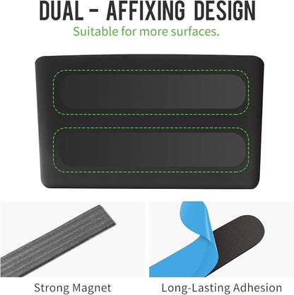 loukin Magnetic Marker Holder Set, Dry Erase Marker Holder, Dry Erase Accessory Tray Set (Includes 1 Eraser, 1 Cleaner, 2 Dry Erase Markers), Ideal for Office, School or Home Use(Black)