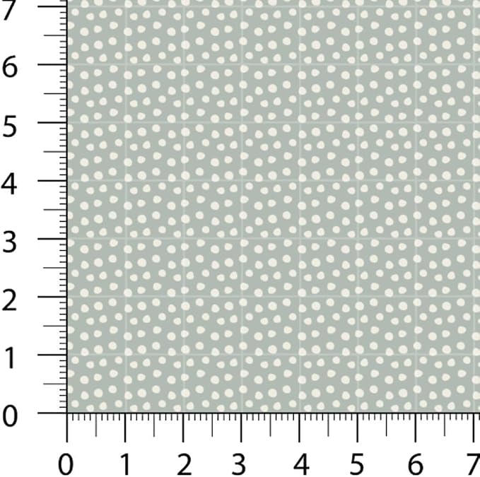Patchwork Fabric Panel 100x155 cm, 100% Cotton Satin, 6 Coordinated Pastel Floral & Dot Patterns, Soft Peach Green Quilting & Sewing Fabric (Soft Pastels, 6pcs 50x50cm)