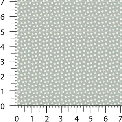 Patchwork Fabric Panel 100x155 cm, 100% Cotton Satin, 6 Coordinated Pastel Floral & Dot Patterns, Soft Peach Green Quilting & Sewing Fabric (Soft Pastels, 6pcs 50x50cm)