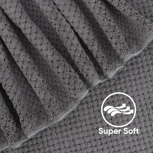 HOMEXCEL 4PK Bath Towel Set, 30x60 in, Absorbent Large Towels for Bathroom
