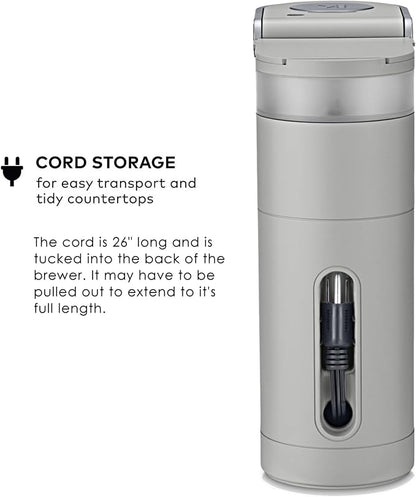 Keurig K-Mini Single Serve K-Cup Pod Coffee Maker, 6 to 12oz Brew size, with Cord Storage, Perfect for Small Spaces, Studio Gray