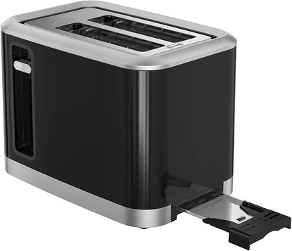 MAGNAVOX HOME, 2 Slice Smart Toaster, Touchscreen, Wide Slot for Bread, English Muffins, Croissants, and Bagels, 5 Adjustable Toast Settings, Cancel and Defrost, 6 Bread Types & Shade Settings