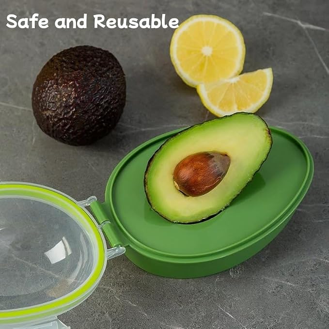 Nicerice Avocado Saver and Keeper - Portable, Reusable Fresh Storage for Fridge - Crisper to Keep Your Avocados Fresh for Days (3)