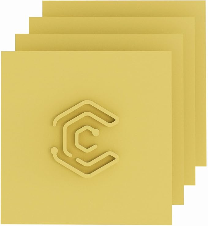 4 Pack Pre-Painted Colored Plywood Sheets,12x12x1/8 Inch (3mm) Basswood Board,Ideal for Laser Cutting, Engraving, DIY Crafts, Ornaments, Models Making (Gold)