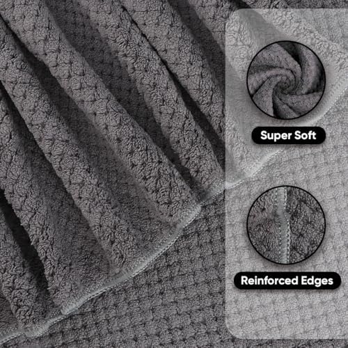 HOMEXCEL Bath Towels 2PK, Microfiber Ultra Soft Bathroom Towel, 27x54 in