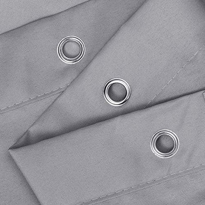 N&Y HOME Fabric Shower Curtain or Liner Extra Long 72 x 84 Inches, Gray