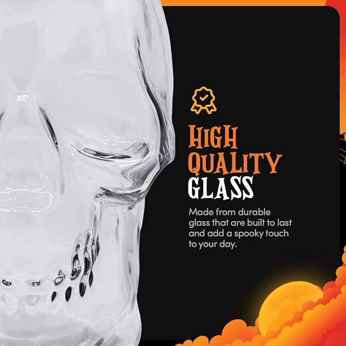 DURA LIVING SKULLS (Clear, Large)