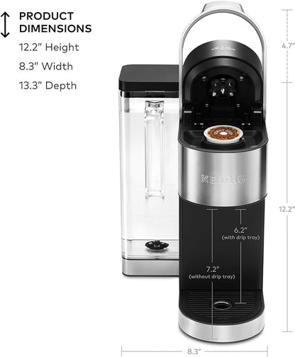 Keurig K-Supreme Plus Single Serve K-Cup Pod Coffee Maker, MultiStream Technology, Customizable Strength and Temperature Settings, Programmable, 78oz Removable Reservoir, Stainless Steel