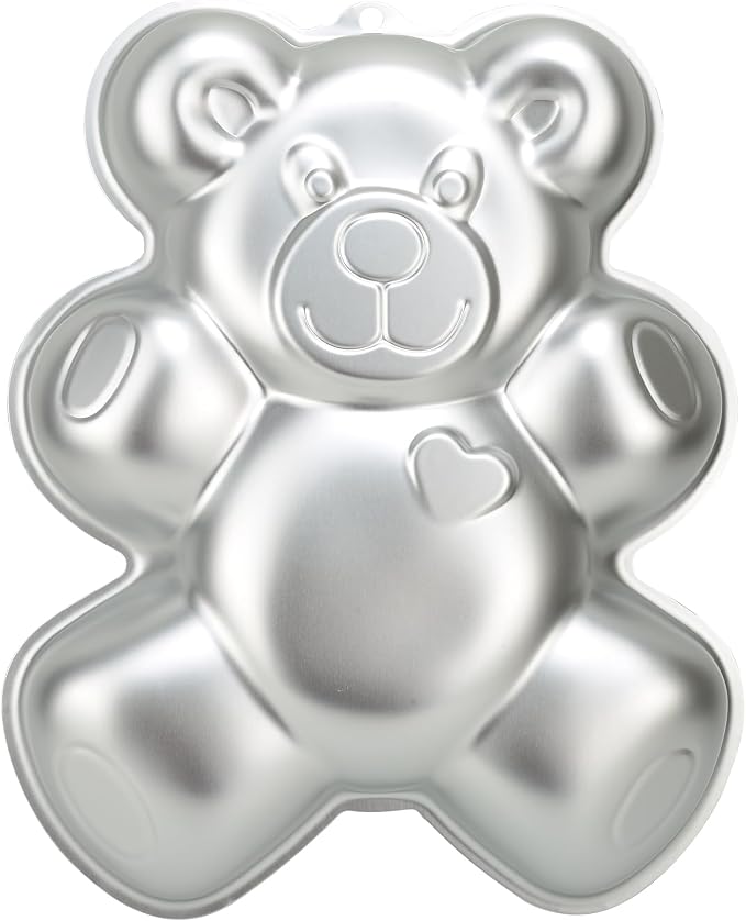 Bear Shape Cake Pan, Kids 3D Birthday Cake Pan, Aluminum Alloy Cake Molds Nonstick Baking Tools