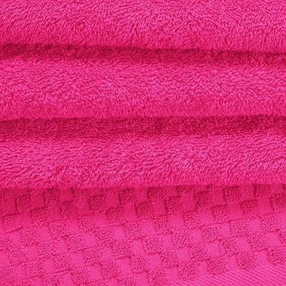 MyOwn Ultra Soft 2 Pack Oversized Bath Towel Set 28x55 inches, Cotton Large Bath Towels, Highly Absorbant Compact Quickdry & Lightweight Towel, Ideal for Gym Travel Camp Pool - Hot Pink