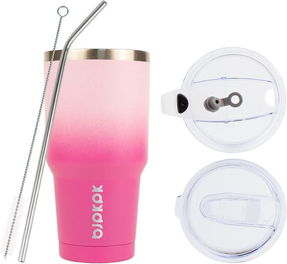 BJPKPK 30 oz Tumbler With Lid And Straw, Travel Coffee Mug,Cherry Blossom