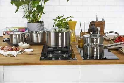 ZWILLING TrueFlow 5-Piece Saucepan Set, with Pouring Function, Suitable for Induction, Uncoated, Stainless Steel, Silver